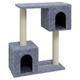 vidaXL Cat Tree with Sisal Scratching Posts Activity Centre Cat Pet Furniture Scratch Post Play Tower Playhouse Cave Condo Light Grey