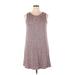 dalia Casual Dress - A-Line Crew Neck Sleeveless: Brown Dresses - Women's Size Large