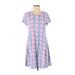 Crown & Ivy Casual Dress: Blue Dresses - Women's Size P Petite