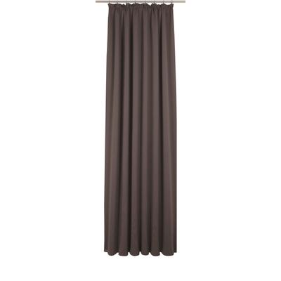 Vorhang ADAM "Uni Collection", braun (dunkelbraun), B:142cm H:155cm, Baumwolle (Bio-Baumwolle), Gardinen, nach Maß Image