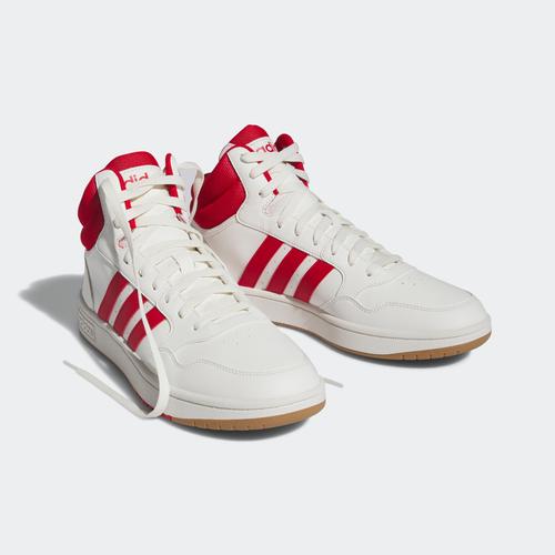 „Sneaker ADIDAS SPORTSWEAR „“HOOPS 3.0 MID LIFESTYLE BASKETBALL CLASSIC VINTAGE““ Gr. 46, rot (white, red) Schuhe Sneaker“
