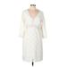 Laundry by Shelli Segal Cocktail Dress: White Dresses - Women's Size 10