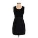 Theory Casual Dress - Mini Scoop Neck Sleeveless: Black Solid Dresses - Women's Size 4