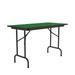 Correll, Inc. Rectangular Portable Folding Table Wood in Green/Black | 29 H x 48 W x 24 D in | Wayfair CF2448PX-39