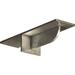 Ekena Millwork Heaton Hidden Support Bracket w/ 6" Support Depth Metal | 2 H x 3 W x 10 D in | Wayfair BKTM03X10X02HESS-CASE-2