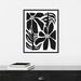 Red Barrel Studio® Flower Power III By Megan Gallagher Framed Canvas Wall Art Print Canvas in Black/White | 20 H x 16 W x 2 D in | Wayfair