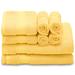 MoNiBloom 8 Piece Towel Set, 100% Cotton, 2 Bath Towels 27x54", 2 Hand Towels 16x28" & 4 Wash Cloths 12x12" in Orange | 27 W in | Wayfair