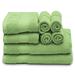 MoNiBloom 8 Piece Towel Set, 100% Cotton, 2 Bath Towels 27x54", 2 Hand Towels 16x28" & 4 Wash Cloths 12x12" in Green | 27 W in | Wayfair