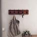 Gracie Oaks Zhiyuan Wall Mounted 5 - Hook Coat Rack Wood/Metal in Brown | 5.5 H x 24 W x 1 D in | Wayfair A6A3A564453642578860D914B125F522