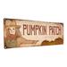The Holiday Aisle® Pumpkin Patch Fall Metal Sign Metal | 4.25 H x 15.5 W x 0.04 D in | Wayfair ACBB41702A824844A8EF858A89038019