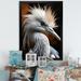 Latitude Run® Thianna Beige Animal Heron - Print Metal in Black/Brown | 40 H x 30 W x 1.5 D in | Wayfair 12000629655A4A01B73CA11C30C9AAB0