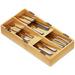 Loon Peak® Gon 2.4" H x 8" W x 15.6" D Flatware & Kitchen Utensils Drawer Organizer Bamboo in Brown | 2.4 H x 8 W x 15.6 D in | Wayfair