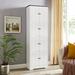 Red Barrel Studio® 8 - Door Accent Cabinet Wood in White | 72.4 H x 24 W x 12.8 D in | Wayfair A37CE7B23F0C412B929773FB175E01BA