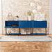 Wade Logan® Brenasia 89.6" Wide Storage Cabinet in Blue | 29 H x 89.6 W x 14.76 D in | Wayfair 217175FABA6D4E41AD7E926C409C04CC