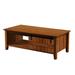 Gracie Oaks Zacarius Coffee Table w/ Storage, Living Room Table, Modern Coffee Table Wood in Brown | 18.14 H x 43.34 W x 22.86 D in | Wayfair