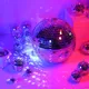 Chang Ball-Boule à Miroir Rotative Verre Moulé ixde Noël Mariage 10 cm 15 cm 20 cm 30cm
