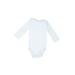 Carter's Long Sleeve Onesie: Blue Stripes Bottoms - Size 6 Month