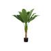"Artificial Plant- 43"" Tall- Banana Tree- Indoor- Faux- Fake- Floor- Greenery- Potted- Real Touch- Decorative- Green Leaves- Black Pot-Monarch Specialties I 9567"