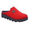 Pantoffel ROHDE "FOGGIA", Damen, Gr. 37, rot (rot, meliert), Filz, klassisch, Schuhe, Hausschuh, Schlappen, Clog, Homeslipper mit Profilsohle