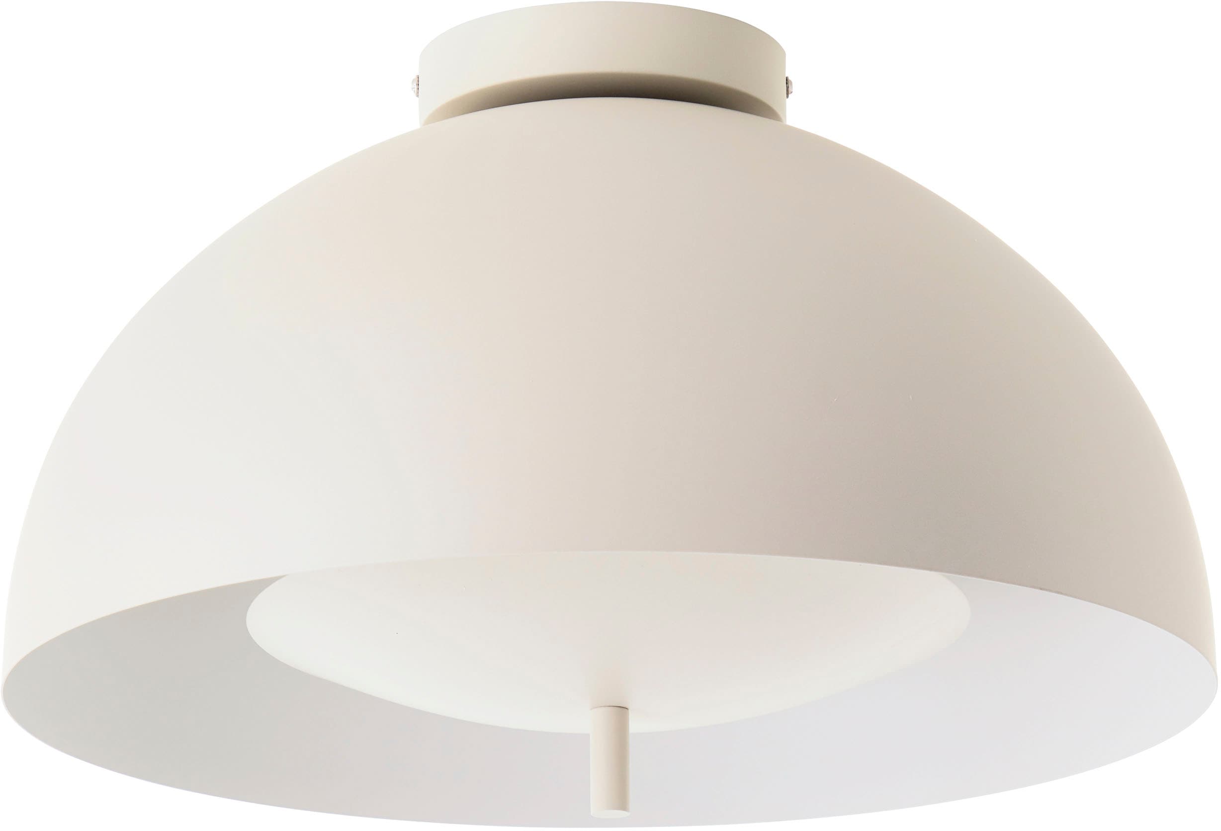 Deckenleuchte "Linnea", beige, Ø 40cm H: 23,5cm, 1 Stk., LEGER HOME BY LENA GERCKE, Leuchten, Pilzleuchte, Deckenlampe Durchmesser 40 cm, Deckenleuchte
