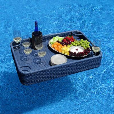 Sunjoy Floating Pool Tray 36x24'' Aluminum Frame Pool Accessory Tray