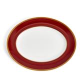 Wedgwood Renaissance Red Oval Platter 14in