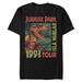 Men's Black Jurassic Park Isla Nublar 1993 Tour T-Shirt