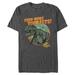 Men's Heather Charcoal Jurassic Park Send More Tourists T-Shirt