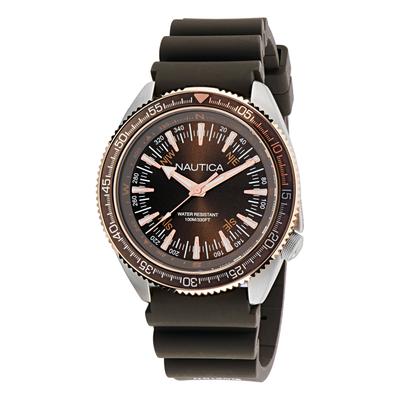 Nautica Men's Nautica Vintage 3-Hand Silicone Watch Multi, OS