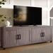 71" Brown Engineered Wood TV Stand with Closed Storage - TVs up to 85" - 73 inches