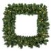 Vickerman 48" Grand Teton Square Artificial Christmas Wreath, Warm White Single Mold Wide Angle LED Lights - Warm White