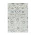 Hand Knotted Ivory Transitional with Wool & Silk Oriental Rug (4'2" x 6'2") - 4'2" x 6'2"