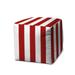 Indoor/Outdoor Pouf - Zipper Cover with Luxury Polyfil Stuffing - 17 x 17 x 17 Cube