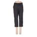 Eddie Bauer Casual Pants - Mid/Reg Rise Straight Leg Cropped: Black Bottoms - Women's Size 0