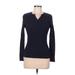 Croft & Barrow Pullover Sweater: Blue Tops - Women's Size Medium