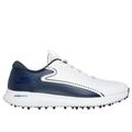 Skechers Men's GO GOLF Max 3 Shoes | Size 13.0 | White/Navy | Synthetic/Textile | Arch Fit