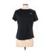 Under Armour Active T-Shirt: Black Solid Activewear - Women's Size Large