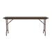 Correll, Inc. Correll 30x96 Commercial Folding Table, Walnut Thermal Fused Laminate Top Heavy 3/4 Core, USA Made, Portable | Wayfair CBZF3096TF-01