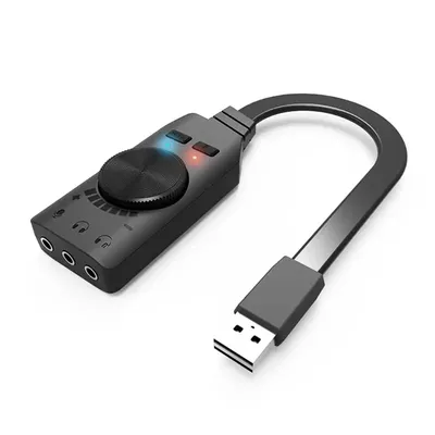 Adaptateur de carte son virtuel GS3 7.1 canaux USB 3.5mm casque pour ordinateur portable L4MD