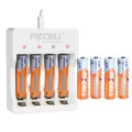 PKCELL – lot de 4 à 100 batteries rechargeables 1.6V AAA NIZN chargeur NIZN NI-ZN 900mWh 3A pour