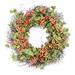 The Holiday Aisle® Eucalyptus 24" Wreath Silk/Wood/Twig in Brown/Green/Orange | 24 H x 24 W x 6 D in | Wayfair E8E6FC3EC5F440D68AC96B720ABE6994