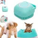 Brosse de douche en silicone pour chien et chat distributeur de shampoing pour animaux de