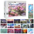 Mini Puzzle en bois de Style paysage 1000 pièces/boîte jouet éducatif pour adultes et enfants