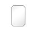 James Martin Vanities Rohe Octagon Beveled Bathroom Mirror Metal in White/Black | 36 H x 24 W x 1 D in | Wayfair 715-MO24-MB