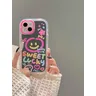 Sweet Lucky Fleece Pattern Makeup Mirror Hard Back Case pour iPhone 13 15 Pro Max 14 11 12