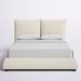 Birch Lane™ Amry Panel Bed Upholstered/Polyester in White | 48 H x 88.75 W x 98 D in | Wayfair BFB5C2205569448DA3975860566E6EA1