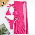 Maillot de bain imprimé biscuits bikini push-up pour femmes vêtements de plage pour baigneurs