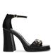 Steve Madden Cienna - Womens 9.5 Black Sandal Medium