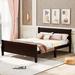 Red Barrel Studio® Crowthorne Solid Wood Bed Frame w/ Headboard Wood in Brown | 35.53 H x 57.13 W x 82.43 D in | Wayfair
