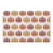 Brown/Orange 27 x 18 W in Kitchen Mat - Gracie Oaks Yadelis Non-Skid Kitchen Mat Synthetics | 27 H x 18 W in | Wayfair
